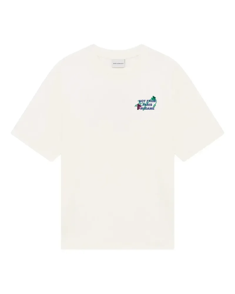 Drôle de Monsieur Vine cotton T-shirt - Weiß Weiß
