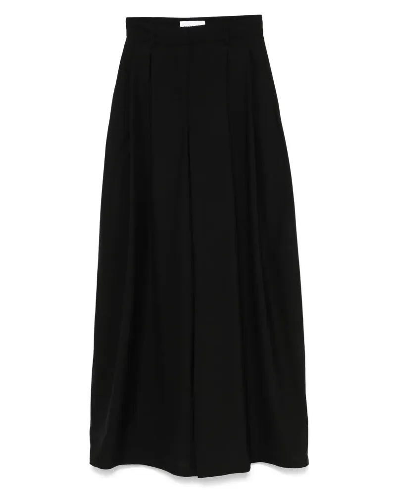 Mônot Plissierte Hose - Schwarz Schwarz