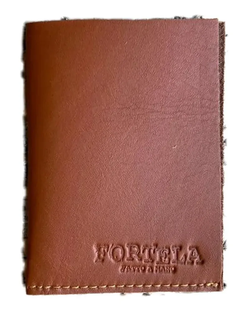 Fortela stitched-trim leather wallet - Braun Braun