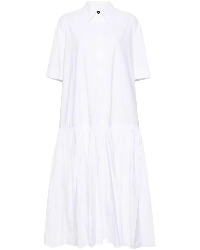 Jil Sander Hemdkleid mit tiefer Taille - Weiß Weiß