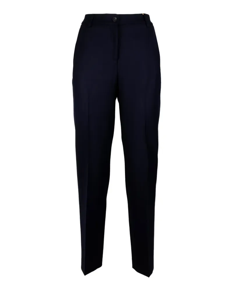VIA MASINI 80 pressed-crease tailored trousers - Blau Blau