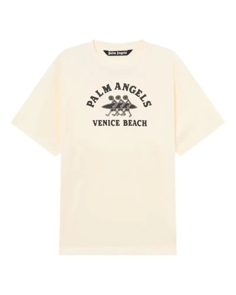Palm Angels Surf Venice Beach T-Shirt - Nude Nude