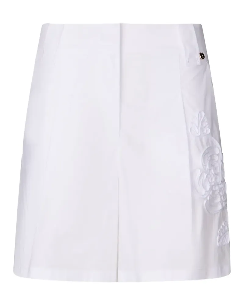 Liu Jo Shorts aus Popeline mit Stickerei - Weiß Weiß