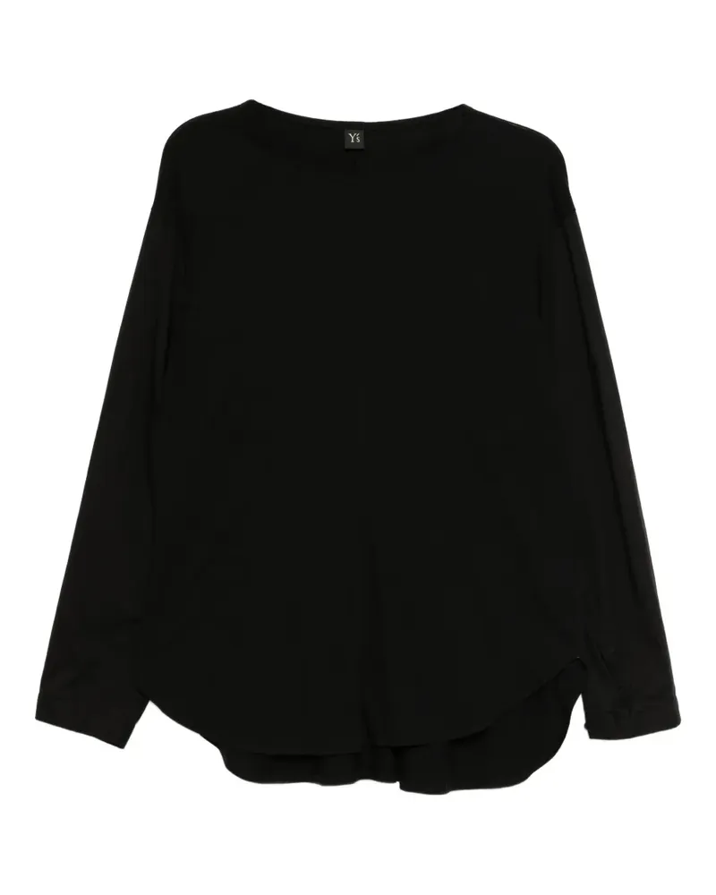 Yohji Yamamoto Klassisches T-Shirt - Schwarz Schwarz