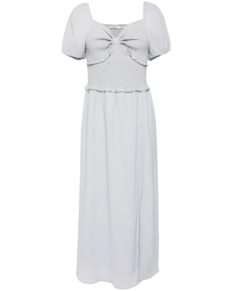 b+ab Gesmoktes Kleid - Blau Blau