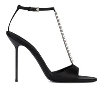 Lidia Sandalen mit Kettenabsatz 105mm - Schwarz