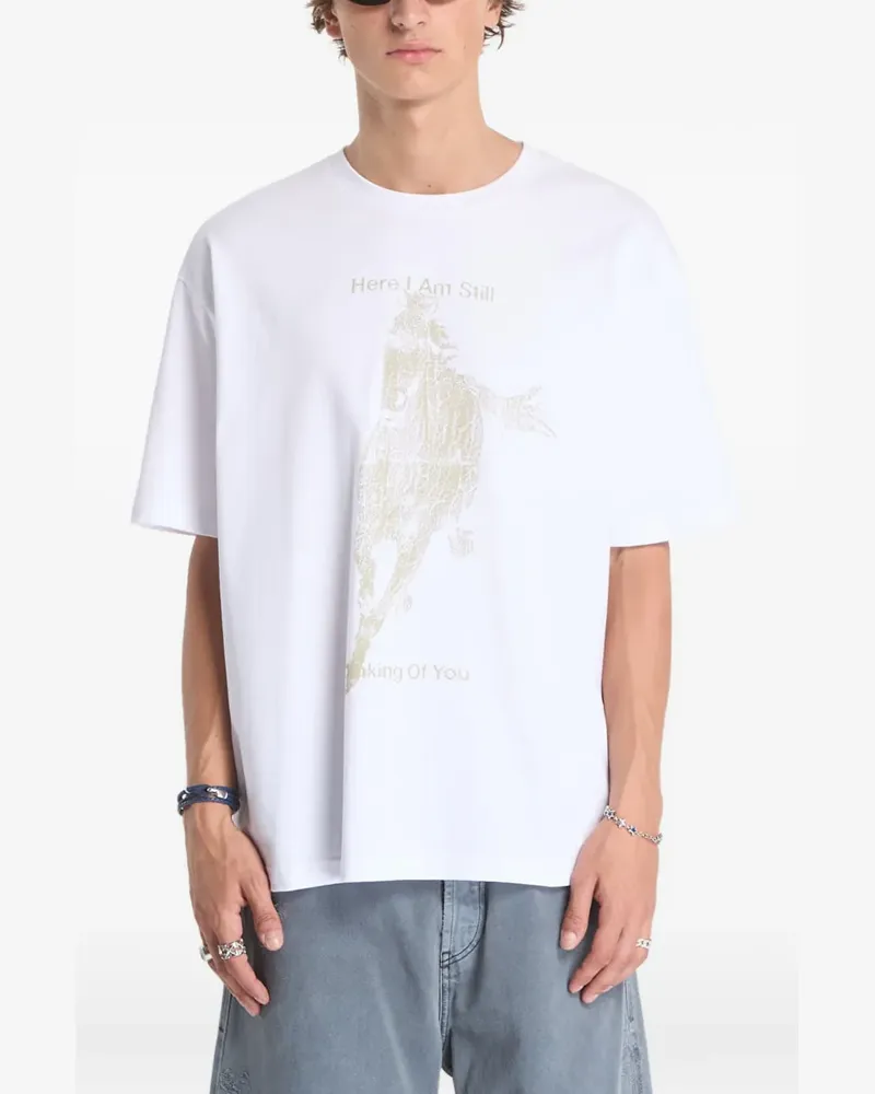 MISBHV Here I Am Still Thinking of You T-Shirt - Weiß Weiß