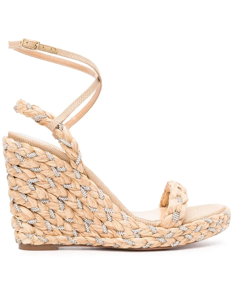 Aquazzura Costiera Wedge-Espadrilles 120mm - Nude Nude