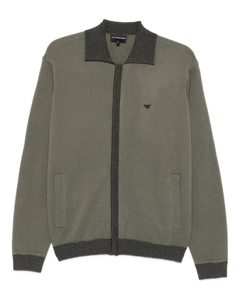 Emporio Armani Jacke mit gerippten Details - Grün Grün