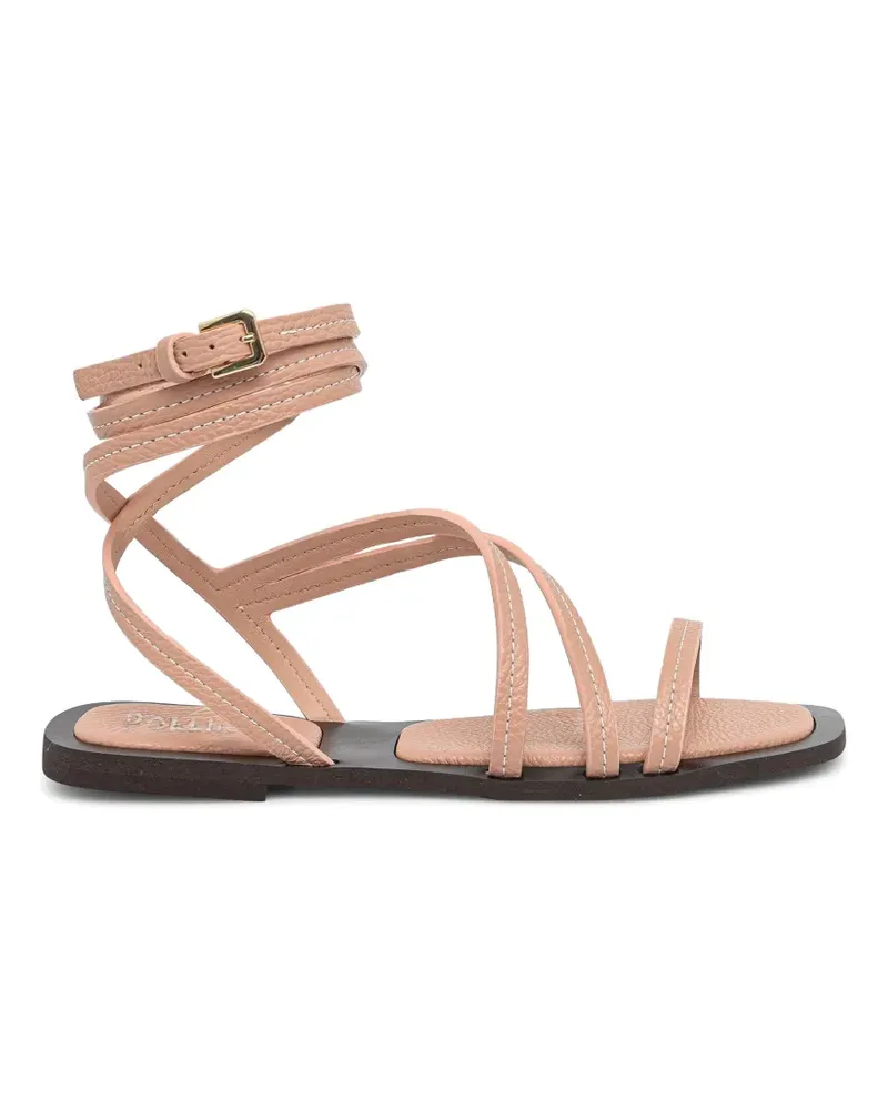 Pollini Sandalen mit Knöchelriemen - Nude Nude