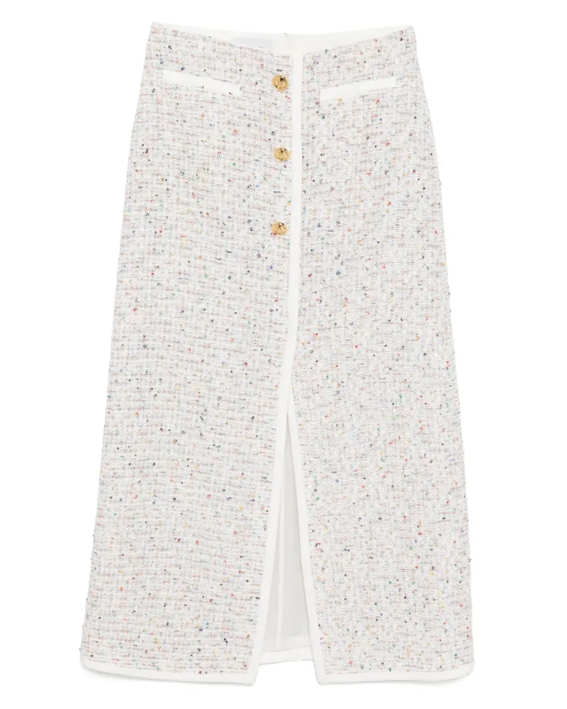 Giambattista Valli Rock mit Pailletten - Weiß Weiß