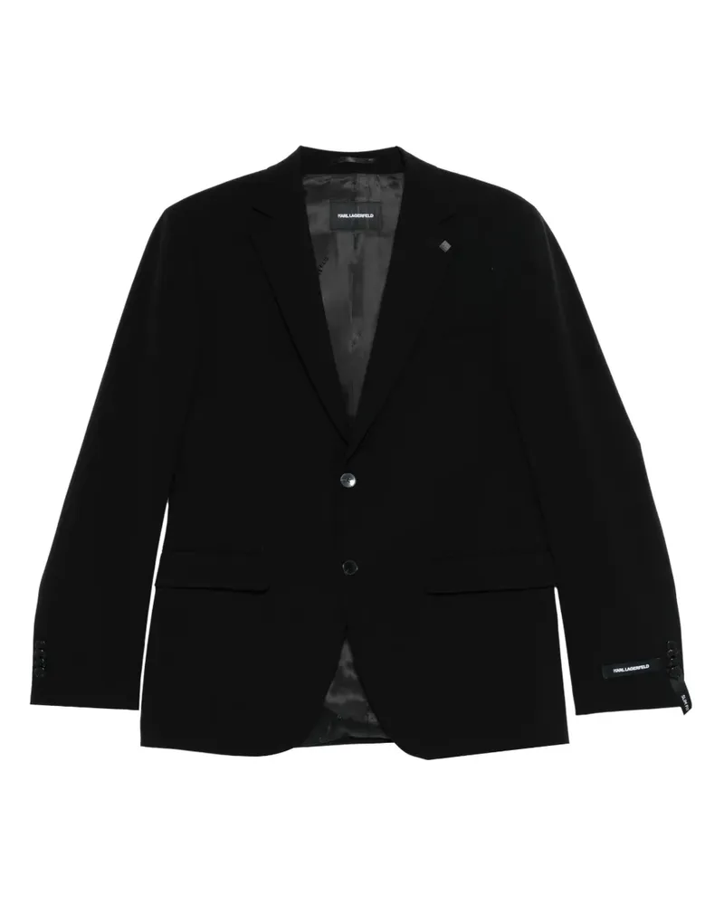 Karl Lagerfeld single-breasted jacket - Schwarz Schwarz