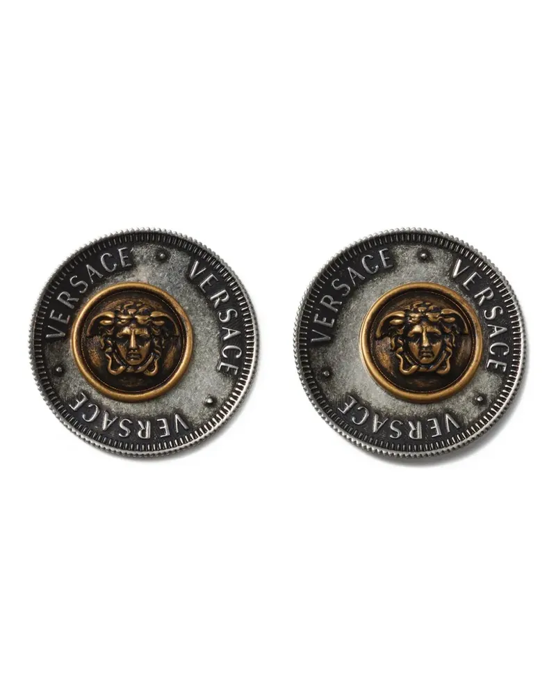 Versace Icon Coins Ohrringe - Silber Silber