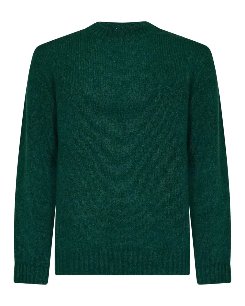 NN 07 Lee Pullover mit geripptem Besatz - Grün Grün