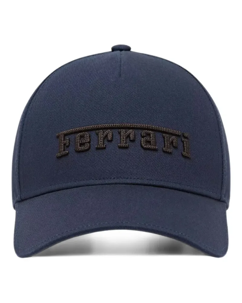 Ferrari Baseballkappe mit Logo-Stickerei - Blau Blau