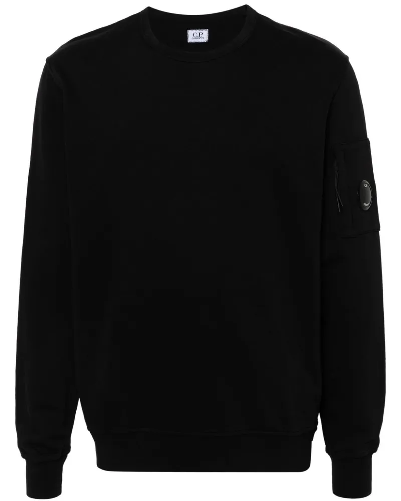 C.P. Company Sweatshirt mit Linsen-Detail - Schwarz Schwarz