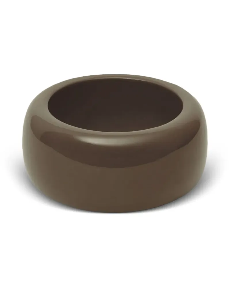 FRANKIE Shop Armreif mit Glanzoptik - Braun Braun
