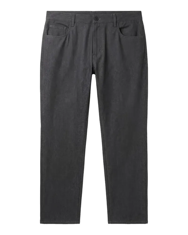 Tombolini Gerade Hose im Five-Pocket-Design - Grau Grau