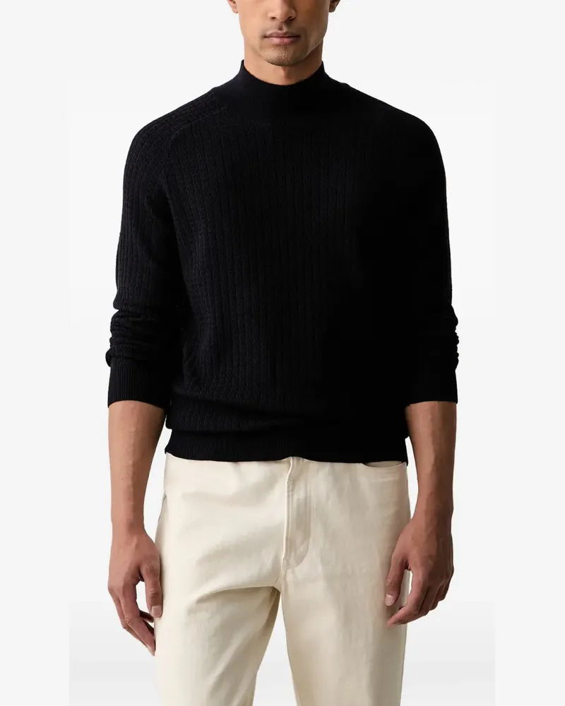 Trussardi Gerippter Pullover - Blau Blau