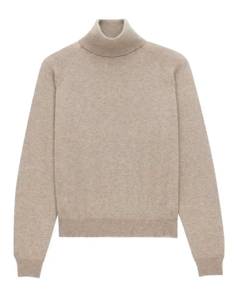 Saint Laurent Pullover mit Rollkragen - Nude Nude