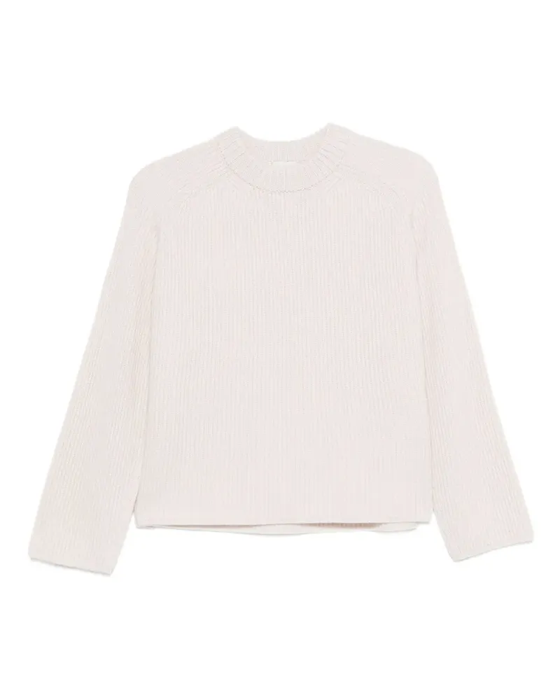forte_forte Gerippter Strickpullover - Rosa Rosa