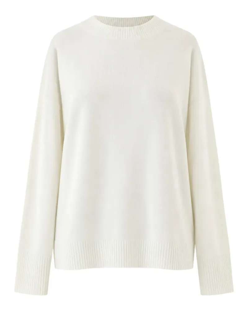 SOLOTRE Gerippter Pullover - Nude Nude