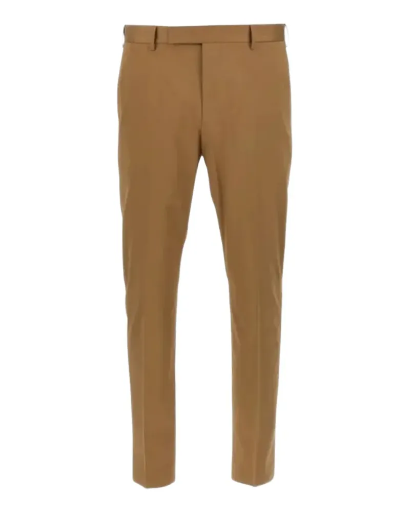PT TORINO Hose mit Logo-Detail - Nude Nude