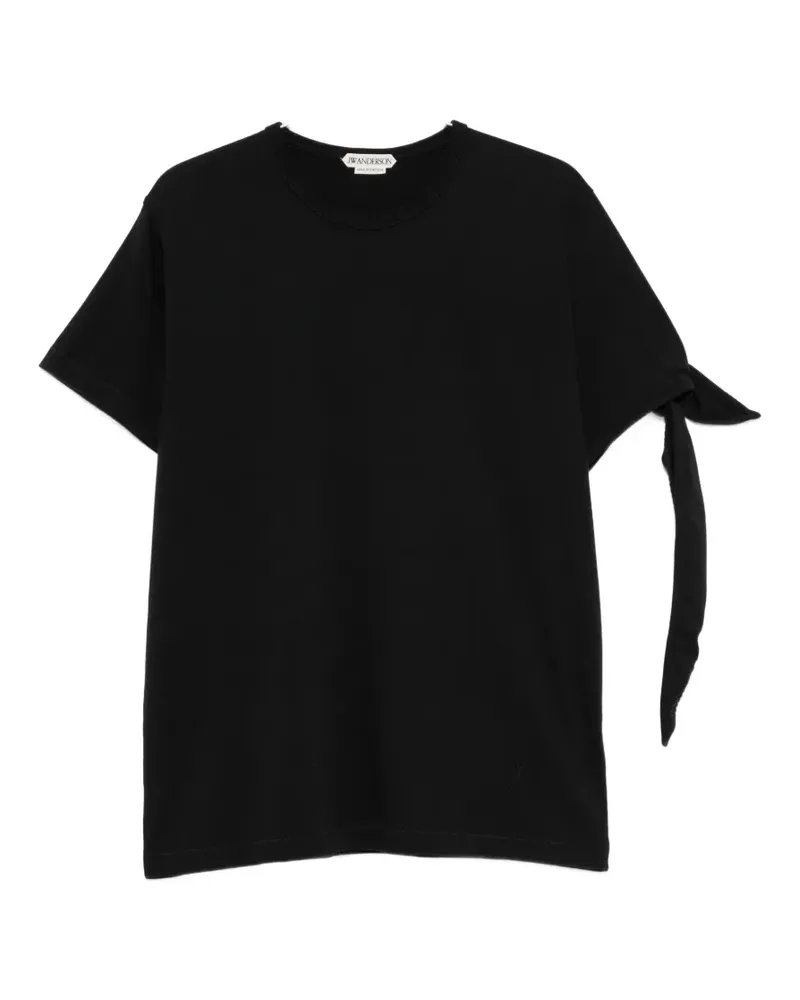 J.W.Anderson tie-detail T-shirt - Schwarz Schwarz