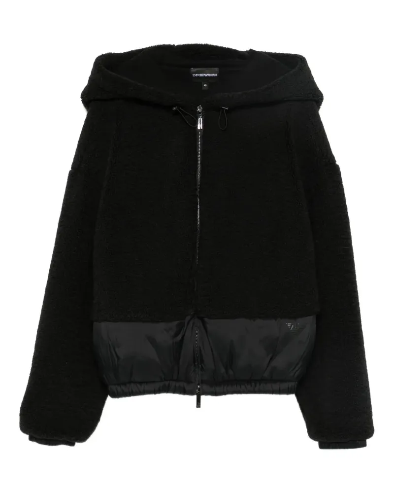Emporio Armani hooded zip-up jacket - Schwarz Schwarz