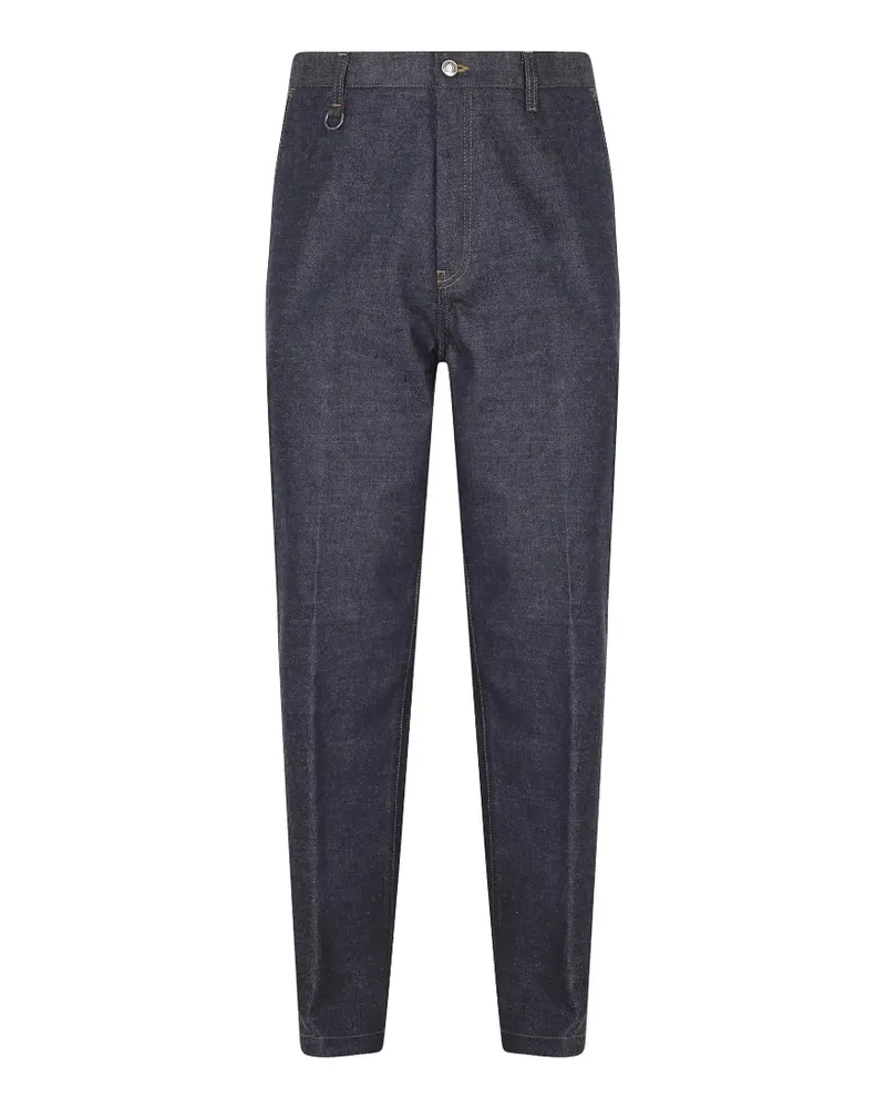 Paolo Pecora Milano Jeans mit Bügelfalten - Blau Blau