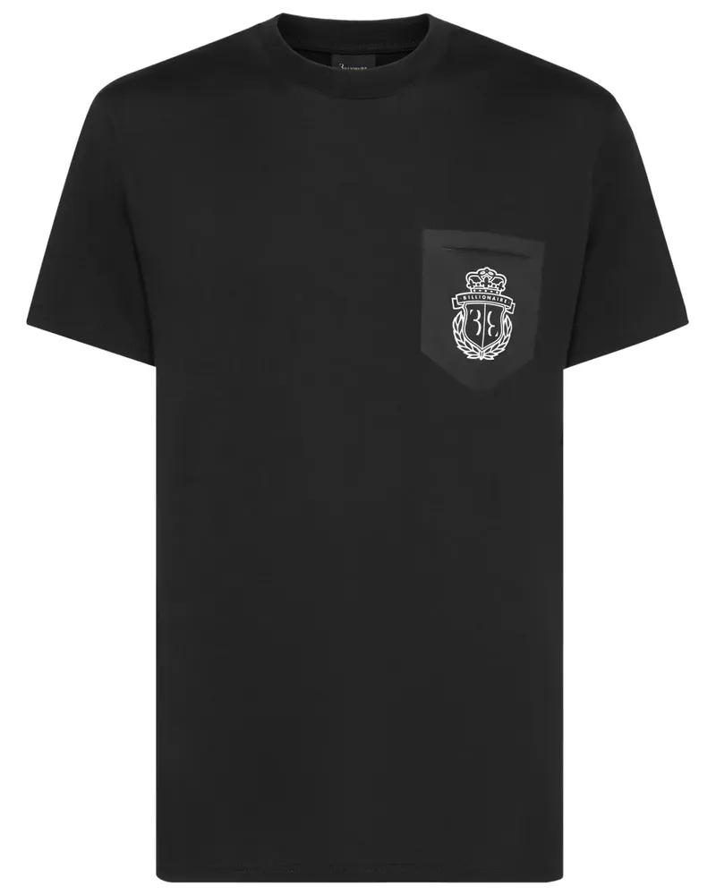 Billionaire T-Shirt mit Logo-Print - Schwarz Schwarz