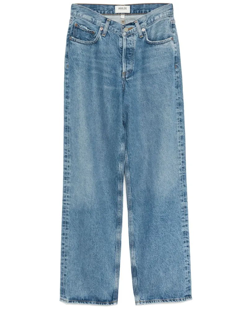 AGOLDE Jeans mit V-Ausschnitt - Blau Blau