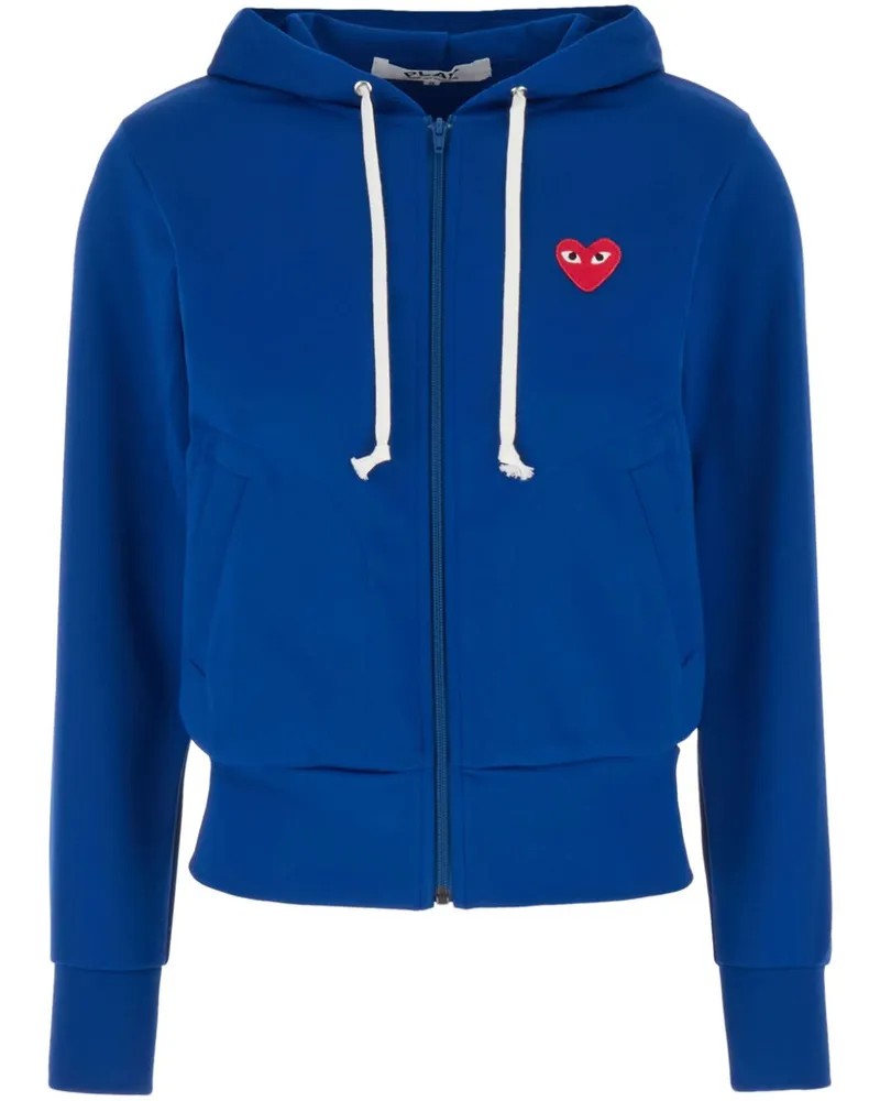 Comme des Garçons Kapuzenjacke mit Logo-Patch - Blau Blau