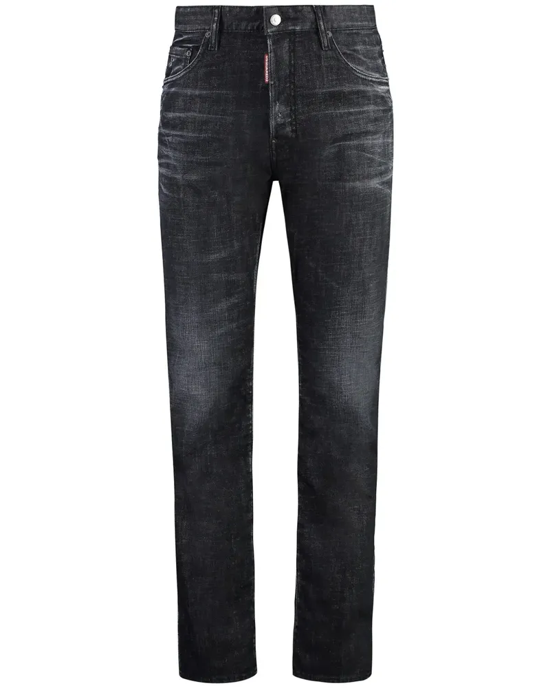 Dsquared2 642 Straight-Leg-Jeans - Schwarz Schwarz