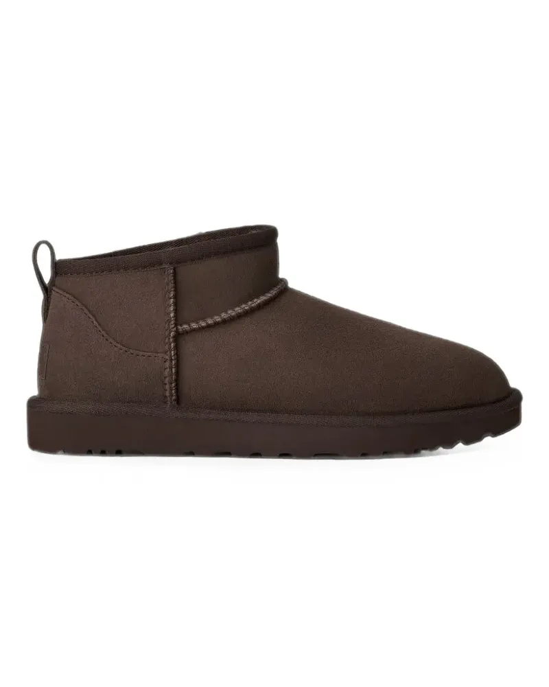UGG Classic Ultra Mini suede slip-on ankle boots - Braun Braun