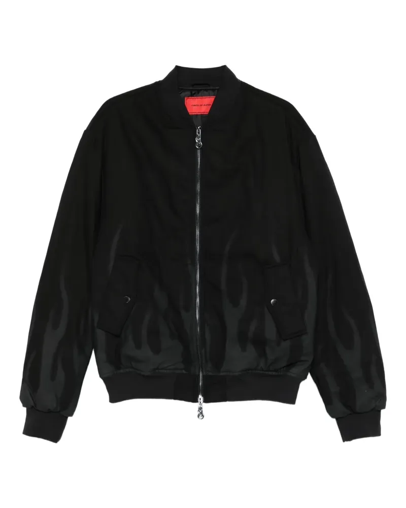 Vision Of Super zip-up bomber jacket - Schwarz Schwarz