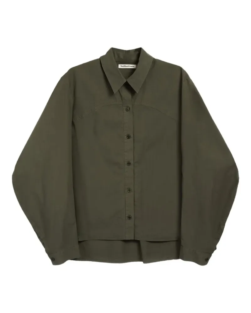 YMC Kengo buttoned shirt - Grün Grün