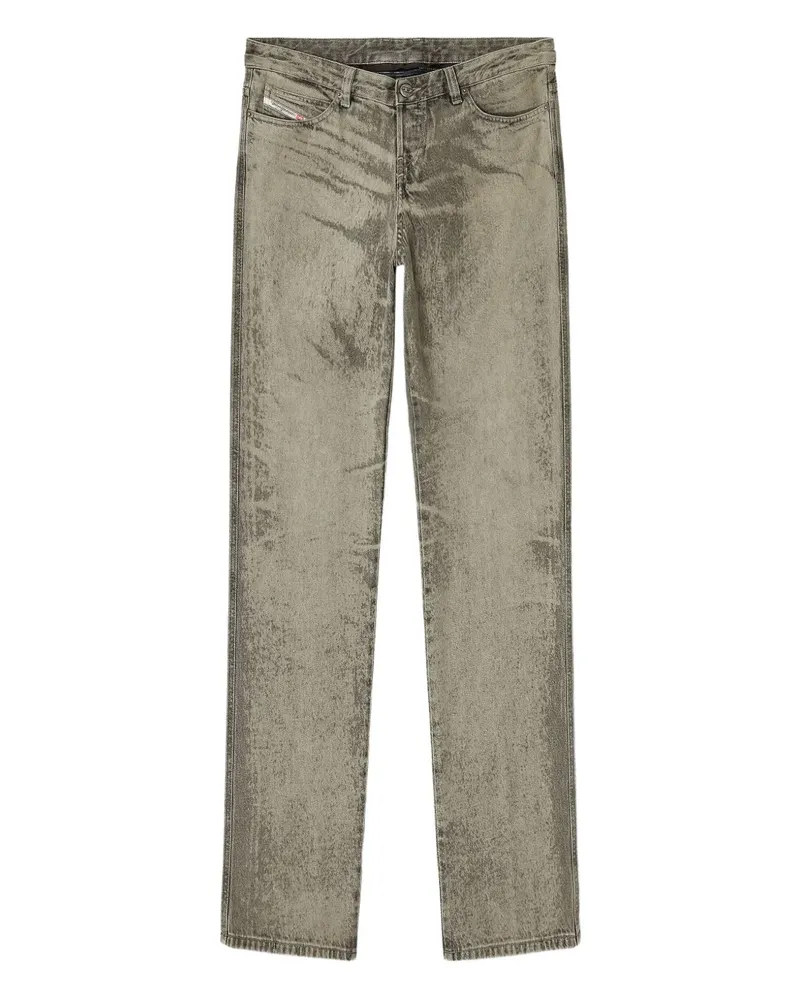 Diesel Jeans mit Acid-Wash-Effekt - Grau Grau