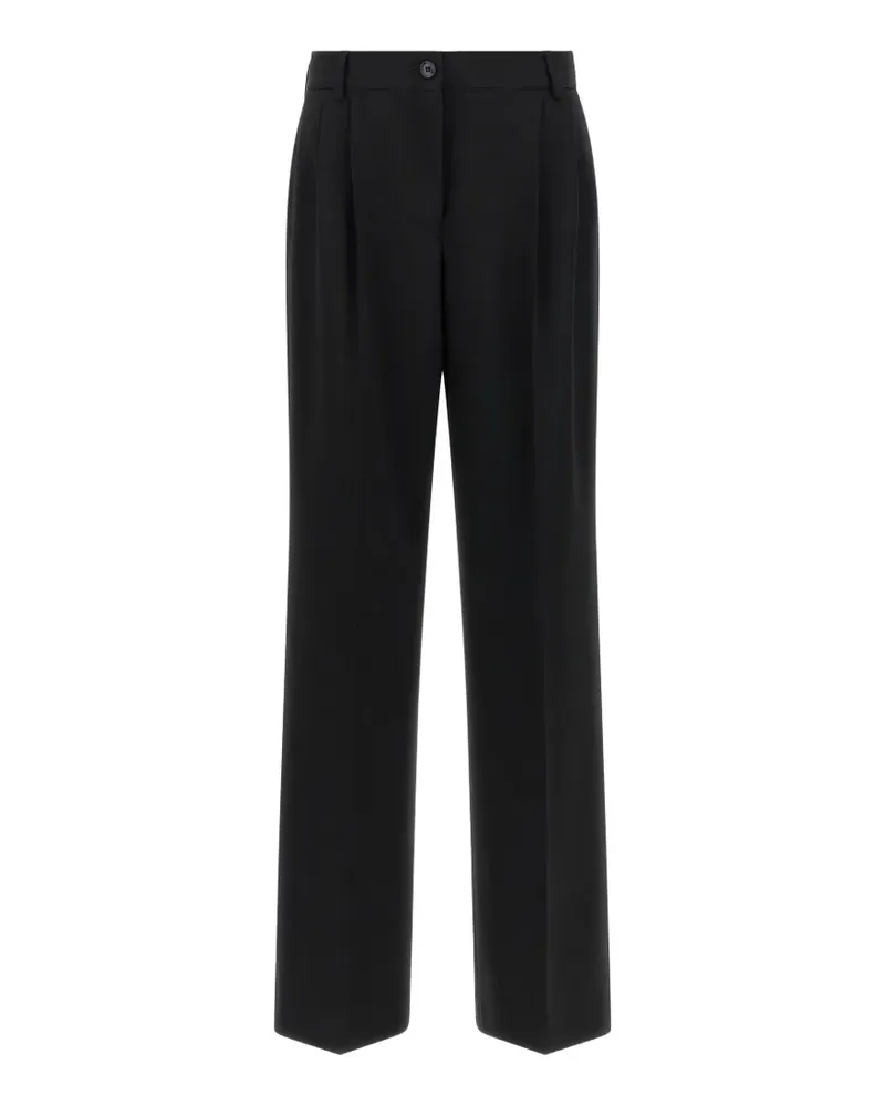 Dolce & Gabbana double-pleat flared trousers - Schwarz Schwarz