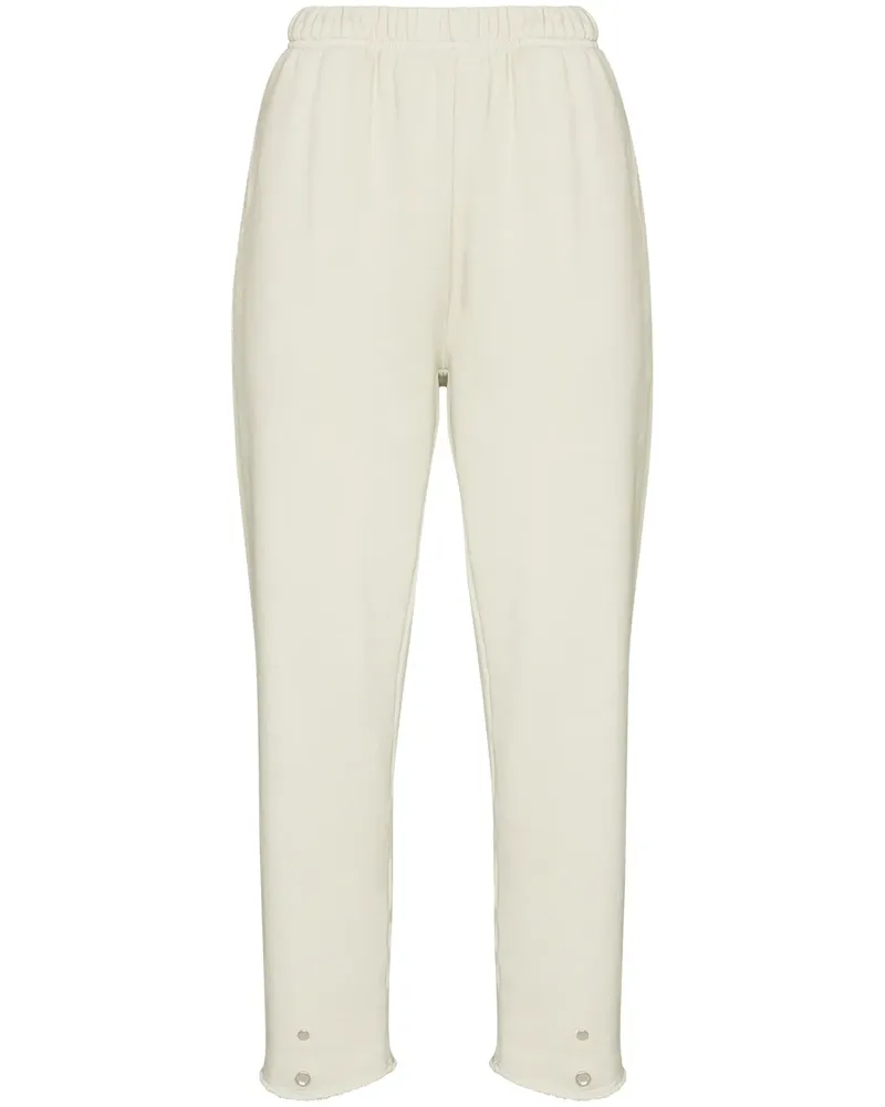 LES TIEN Schmal zulaufende Cropped-Jogginghose - Nude Nude