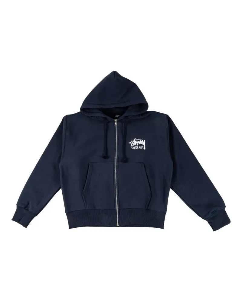 Stüssy Santa Ana zip-up hoodie - Blau Blau