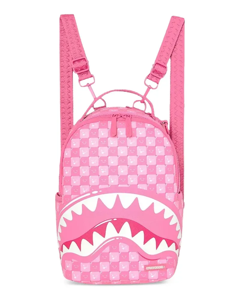 Sprayground Karierter Shinobi Sharks in Paris Rucksack - Rosa Rosa