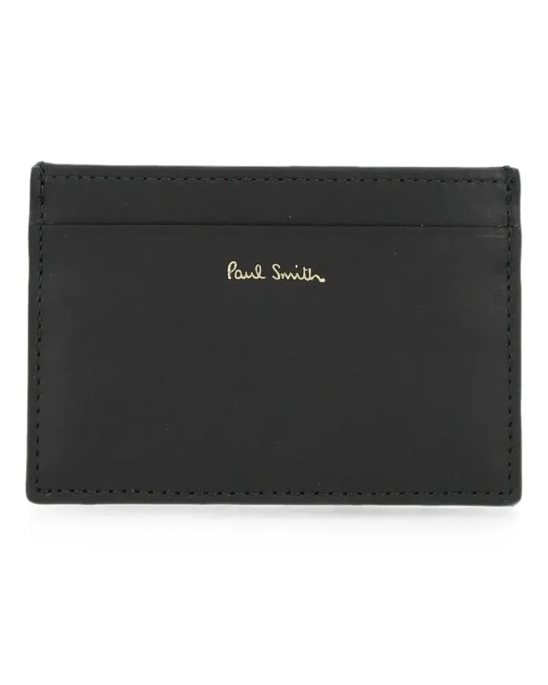 Paul Smith Signature Stripe cardholder - Schwarz Schwarz