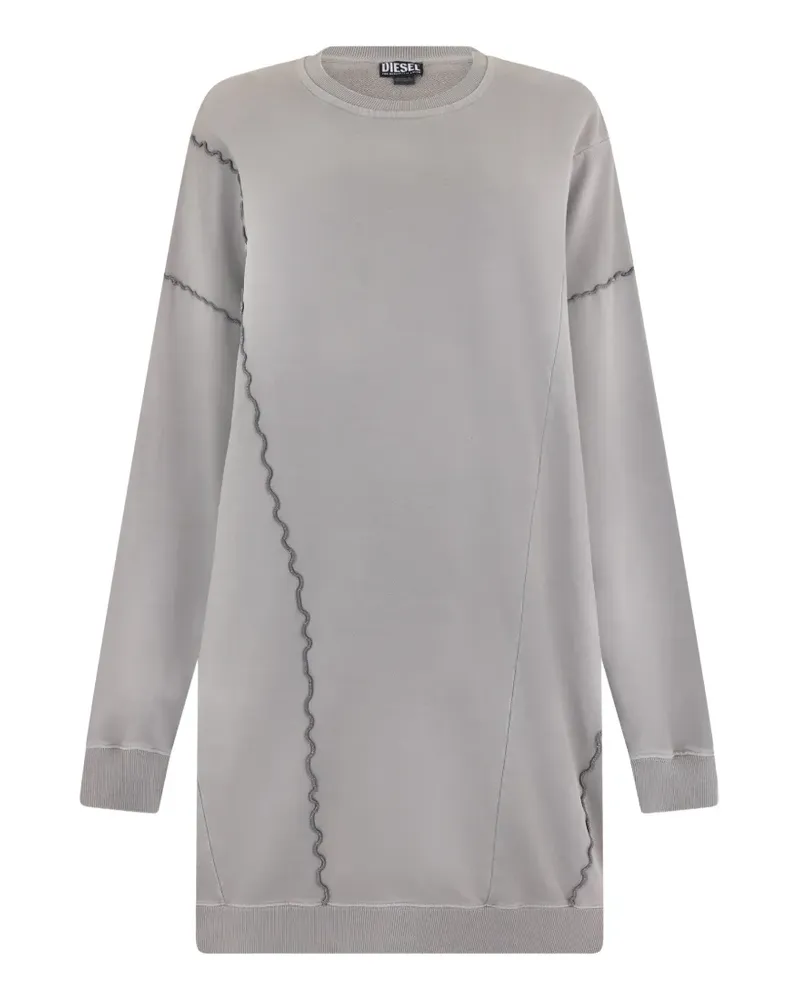 Diesel exposed-seam mini dress - Grau Grau