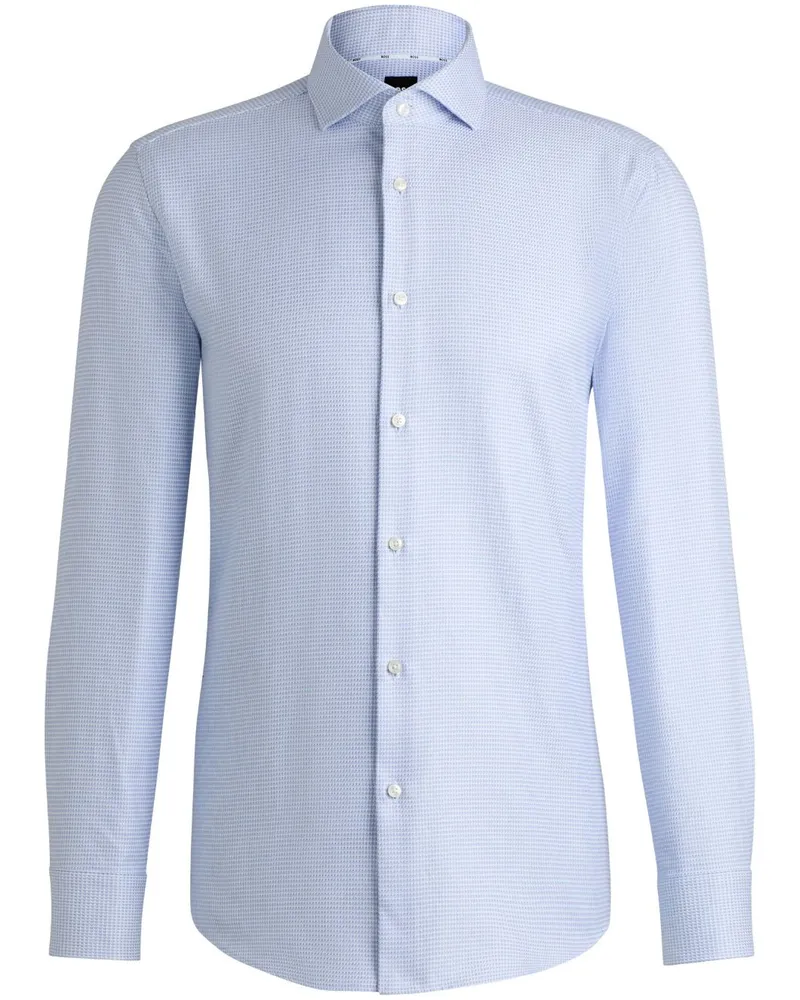 HUGO BOSS Hemd mit Karomuster - Blau Blau