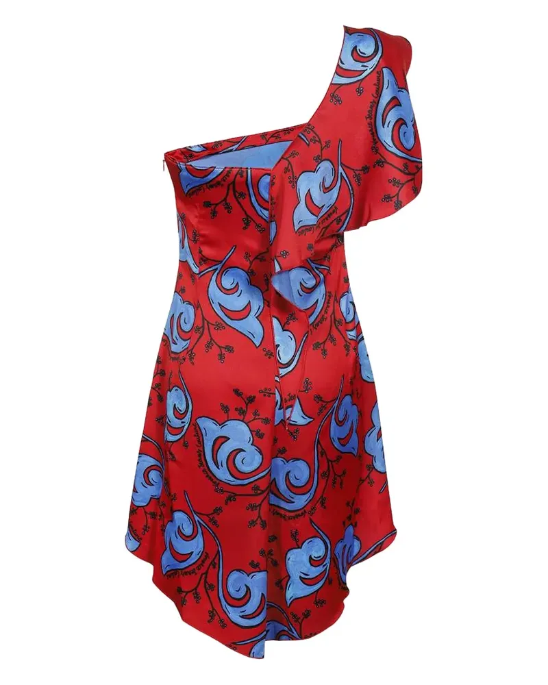 Versace Jeans floral-print mini dress - Rot Rot