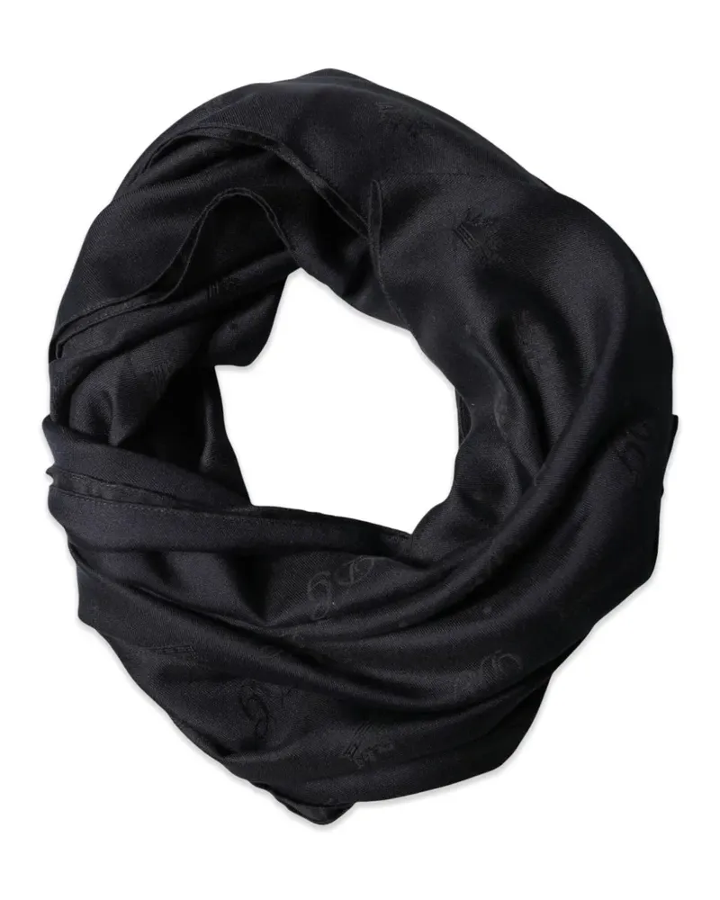 Dolce & Gabbana Schal mit Jacquard-Logo - Schwarz Schwarz