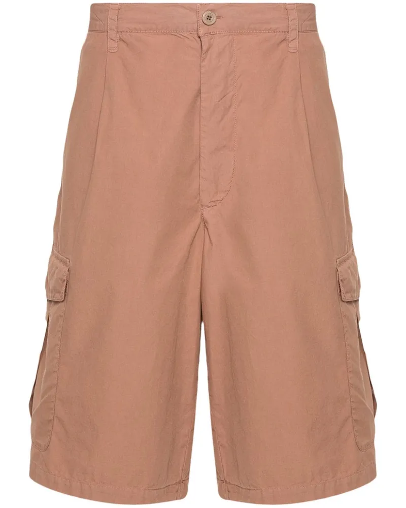 Emporio Armani Cargo-Shorts mit Faltendetail Braun