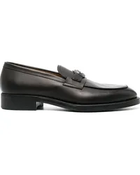 Giorgio Armani Loafer mit Logo-Schild Schwarz