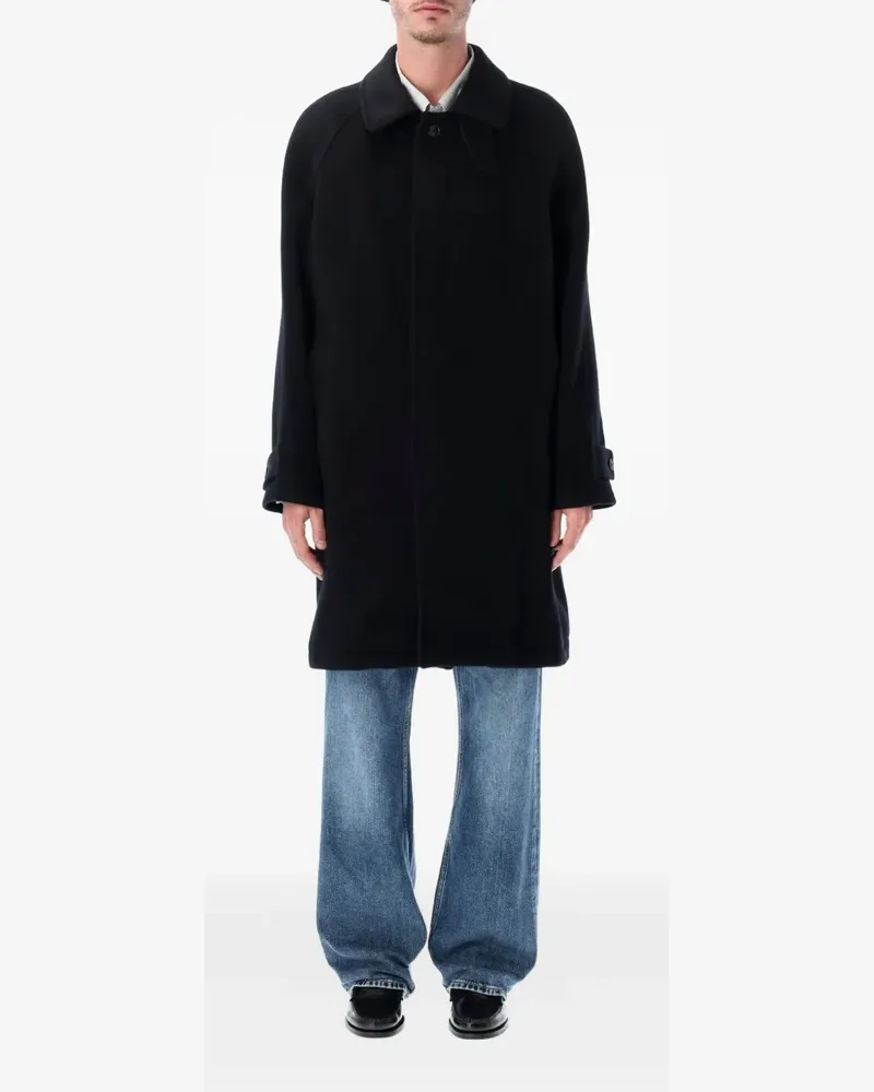 Mfpen Mantel mit Knopfverschluss - Schwarz Schwarz